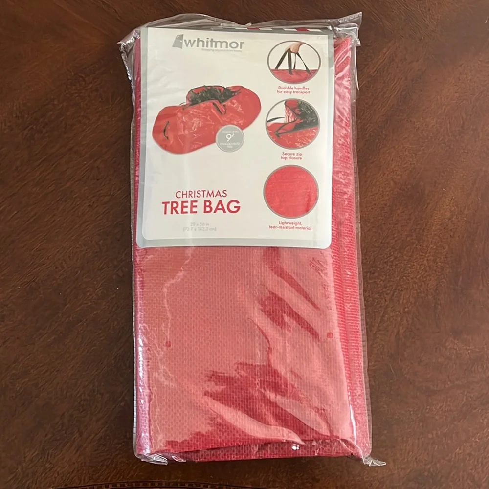 Red Whitmor 9' Christmas Tree Storage Bag, 29